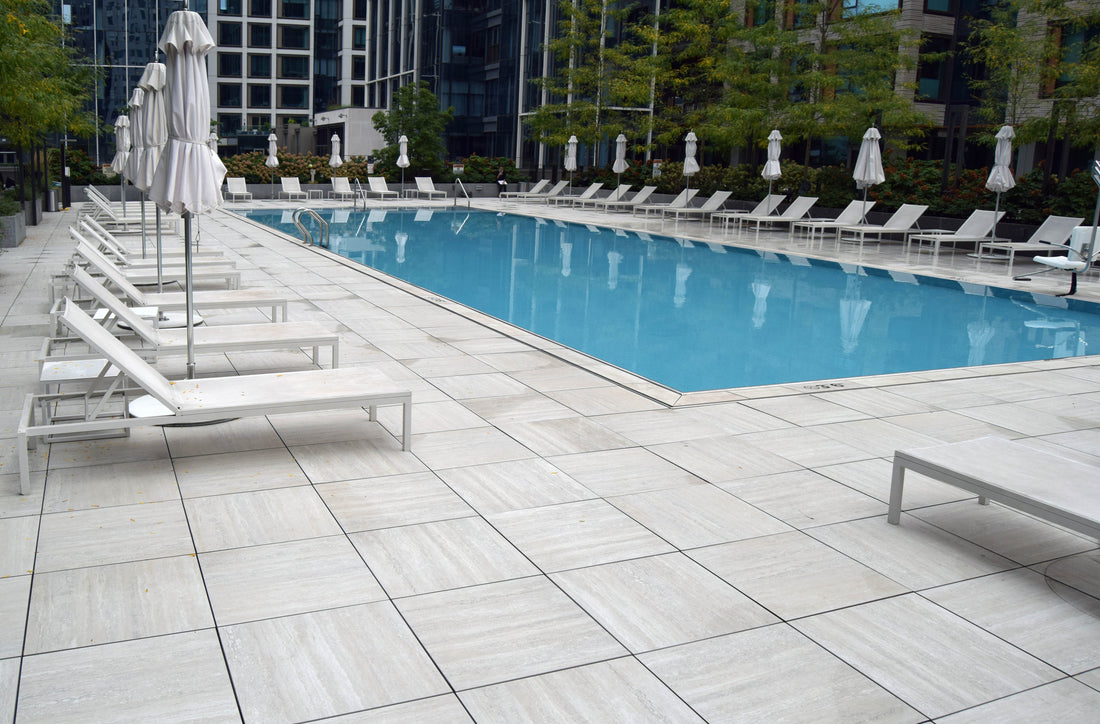 Porcelain Pavers - Travertine Look "Pearl"