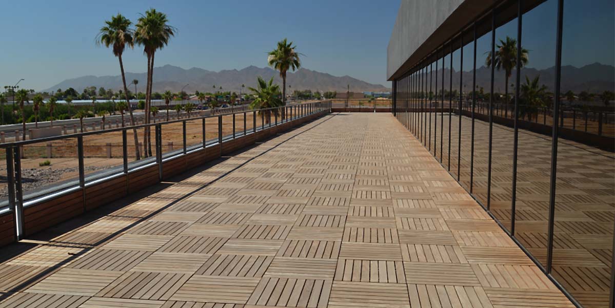 Structural Ipe Wood Tiles