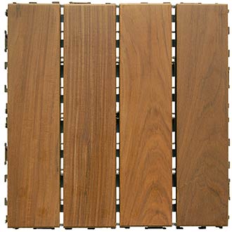Interlocking Ipe Wood Tiles
