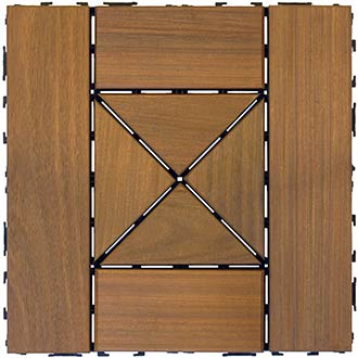 Interlocking Ipe Wood Tiles