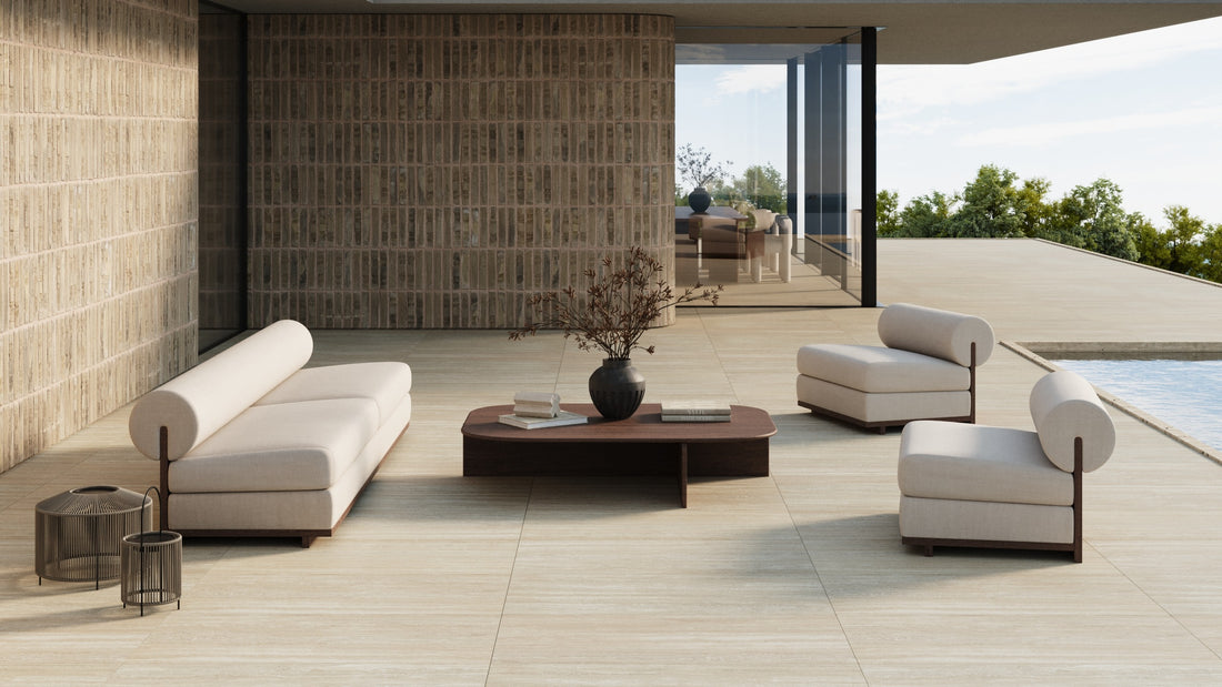 Porcelain Pavers - Travertine Look "River"