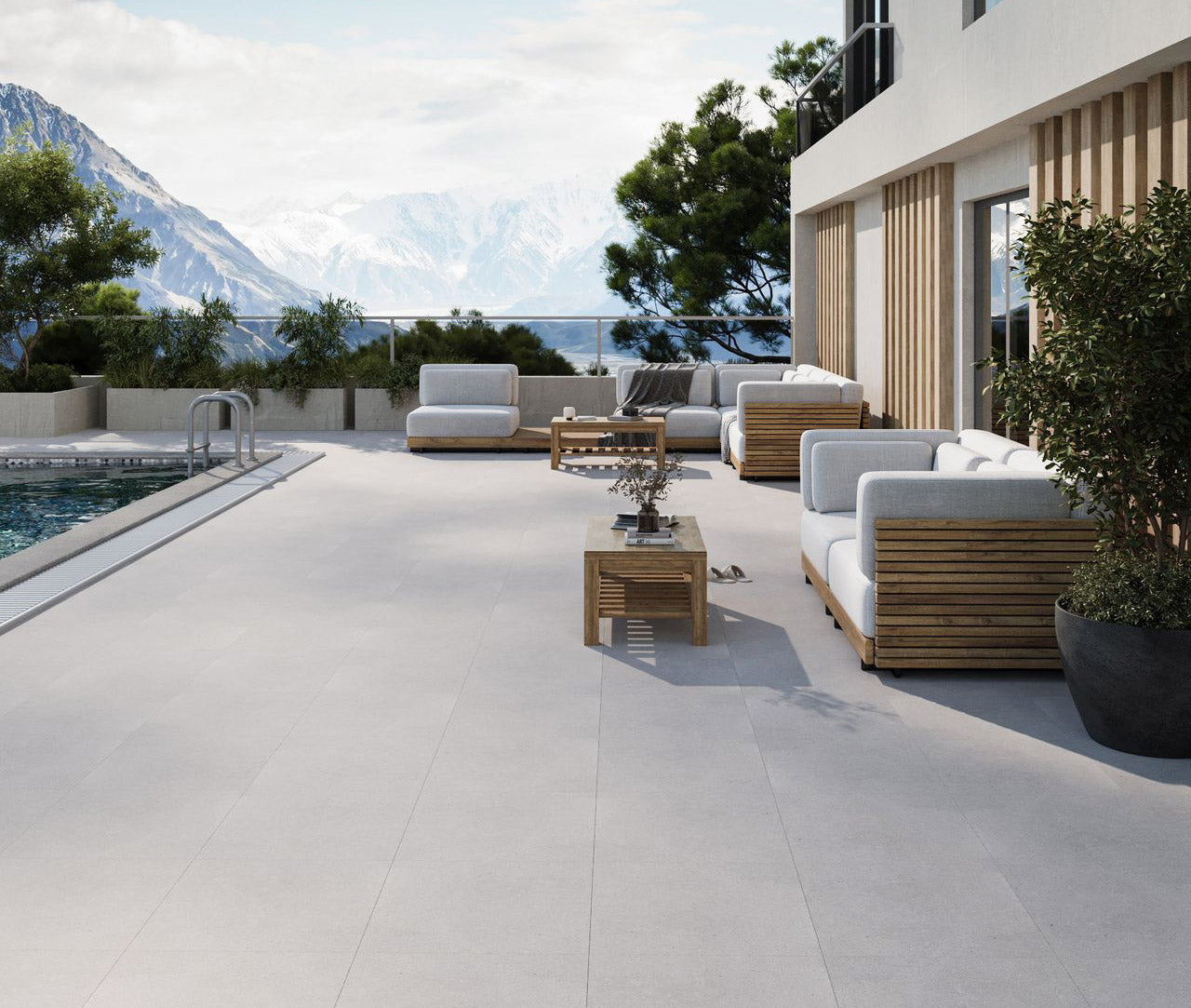 Porcelain Pavers - "Cool Grey"