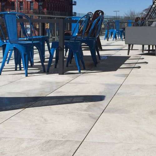 Porcelain Pavers - Quartzite "Crystal White"